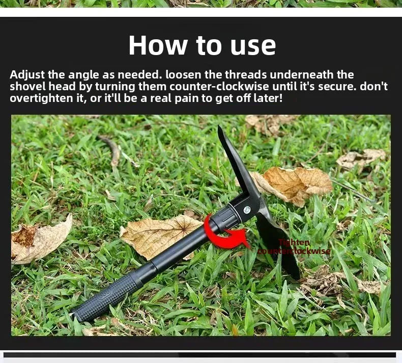 Multi-Functional Folding Engineer Shovel – Outdoor Expedition & Car Tool