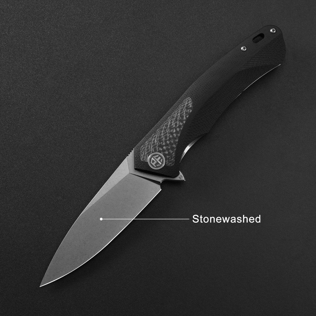 Petrified Fish PF838 Folding Knife Jackknife D2 Steel Outdoor Camping Hunting Hiking EDC Tool Ball Bearing G10 Handle Knives - BSG