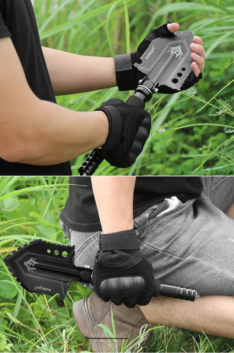 Folding Multi-Function Survival Engineering Shovel