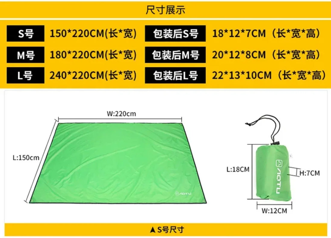 Waterproof Tent Tarp & Sun Shade Shelter – Camping & Outdoor Cover