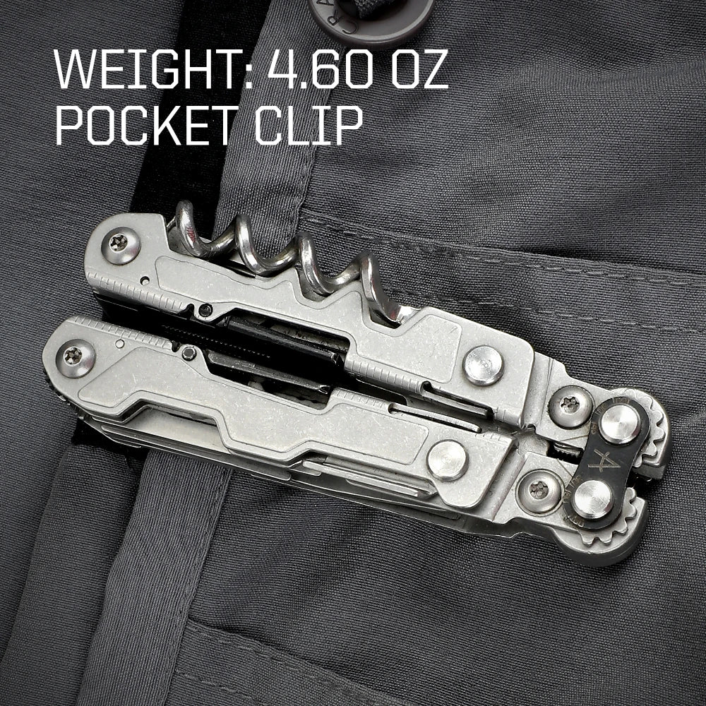 SOG 19 in 1 PowerLitre Folding Pliers Knife EDC Mini Multi - Tools Pocket Scissor Portable Outdoor Survival Multitools PL1001 - CP - BSG