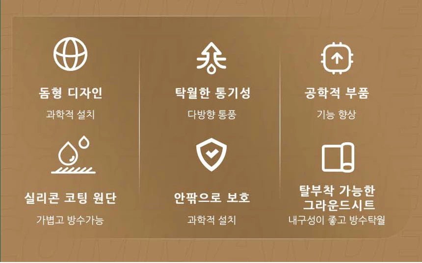 MOBI GARDEN Camping Tent Commander Dome Tent Shelter Waterproof Windproof Ultra - light 70D Nylon 160/185/245CM - BSG