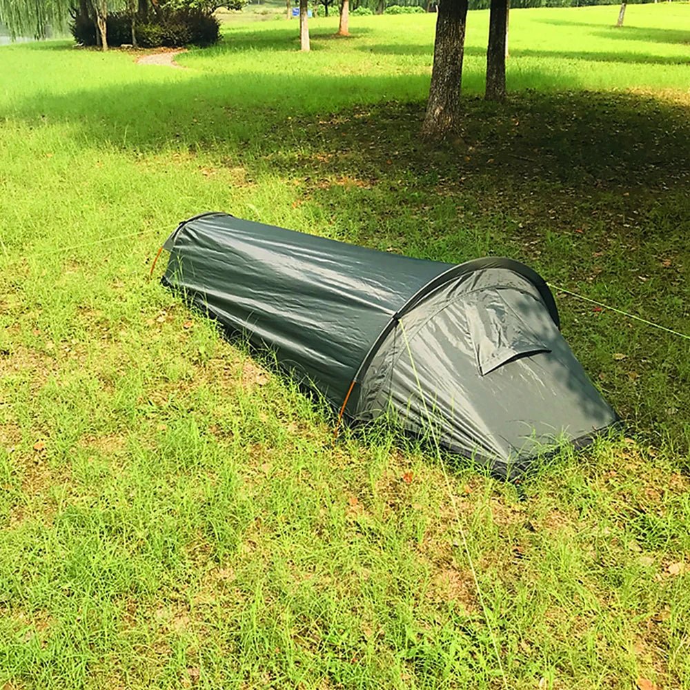 Backpacking Tent Outdoor Hiking Camping Sleeping Bag Tent Waterproof Lightweight Single Person Tent - BSG
