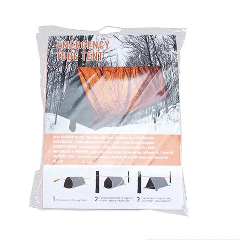 Emergency Survival Tent Shelter, 2 - Person Emergency Tent, Emergent Shelter Tent, Survival Life Tarp for Outdoor, Camping Hiking - BSG