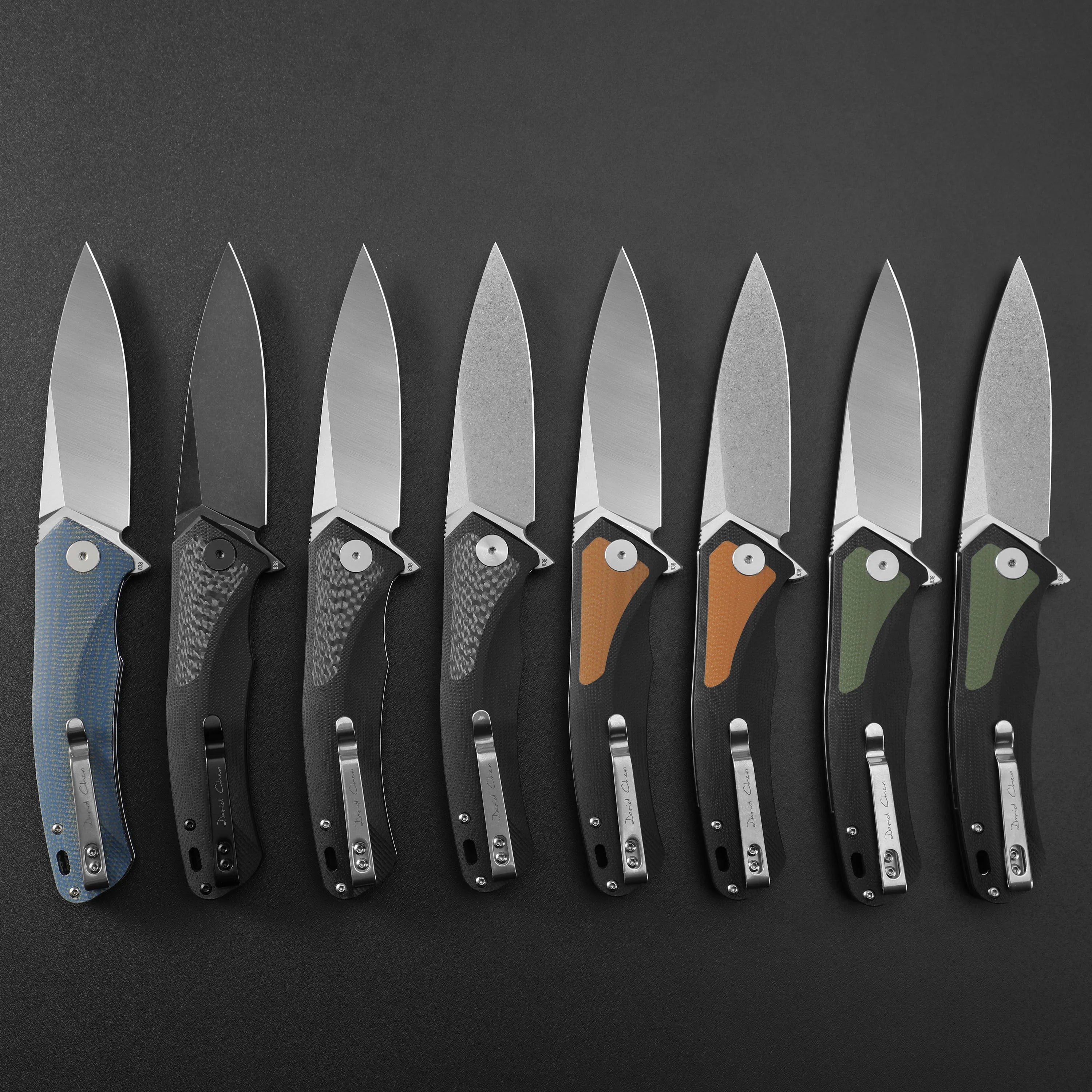 Petrified Fish PF838 Folding Knife Jackknife D2 Steel Outdoor Camping Hunting Hiking EDC Tool Ball Bearing G10 Handle Knives - BSG