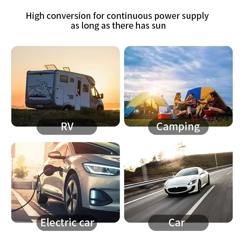 25W-100W  Foldable Waterproof USB Solar Charger  for Cell Phone Tablet Portable Outdoor Camping Emergency Power Supply EESBAO