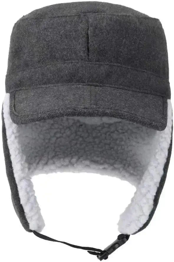 Men’s Winter Trapper Bomber Hat – Warm Cotton Earflap Hat with Chin Strap | BasicSurvivalGear.com