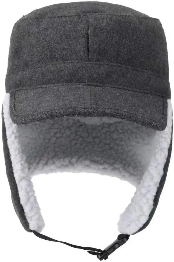 Men’s Winter Trapper Bomber Hat – Warm Cotton Earflap Hat with Chin Strap | BasicSurvivalGear.com