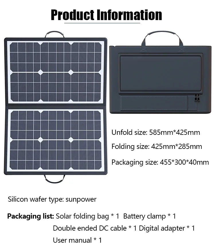 1000W Solar Panel Kit Complete Camping Foldable Solar Power Station Portable Generator Charger 18V for Car Boat Caravan Camp