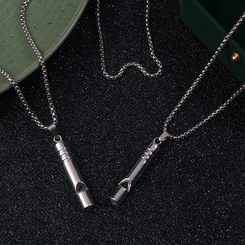 Emergency Survival Whistle – Loud Portable Whistle Keychain & Necklace