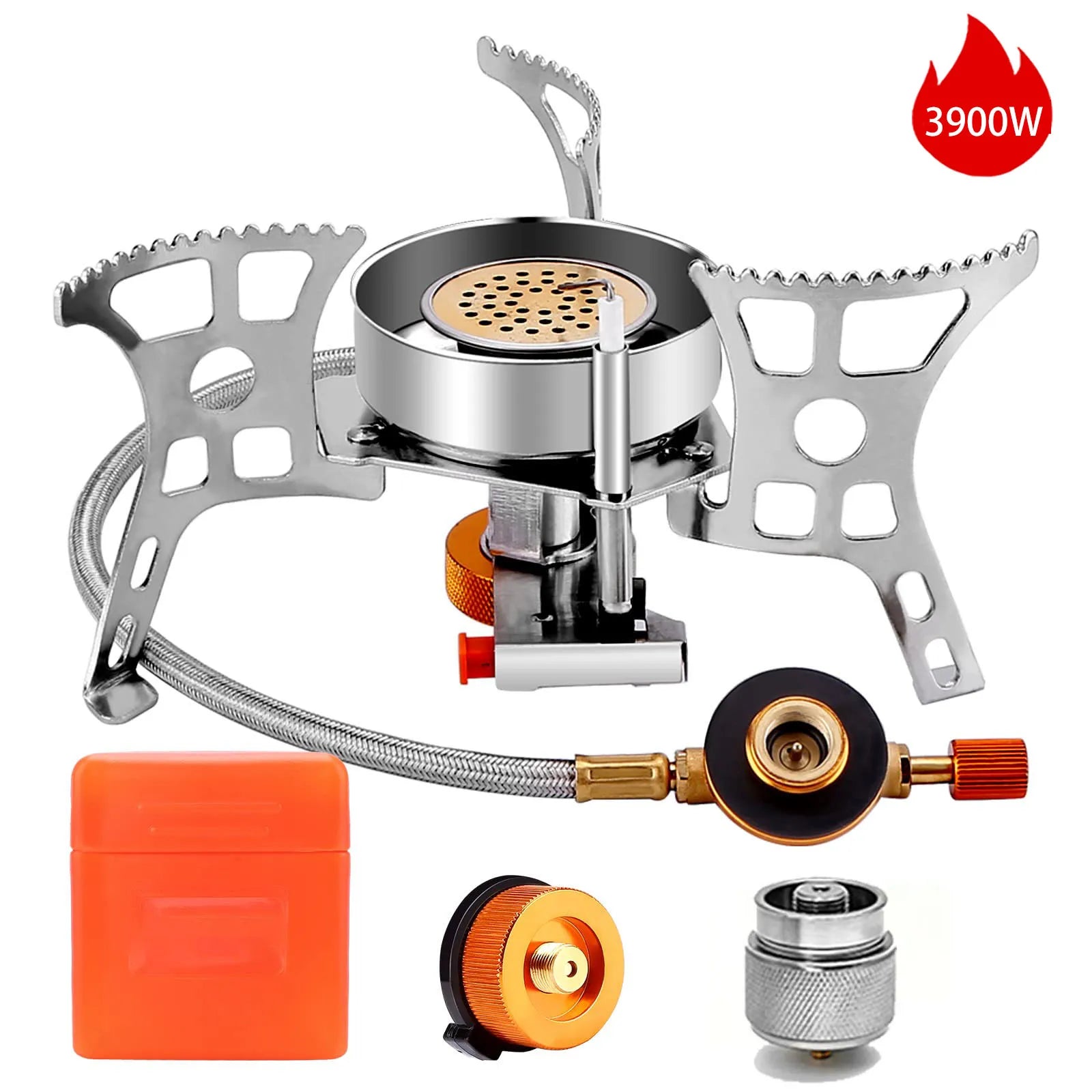 Outdoor Windproof Gas Stove Portable Tourist Camping Picnic Survive Burner 3500/5800W Big Power Foldable Hiking Barbecue Stove