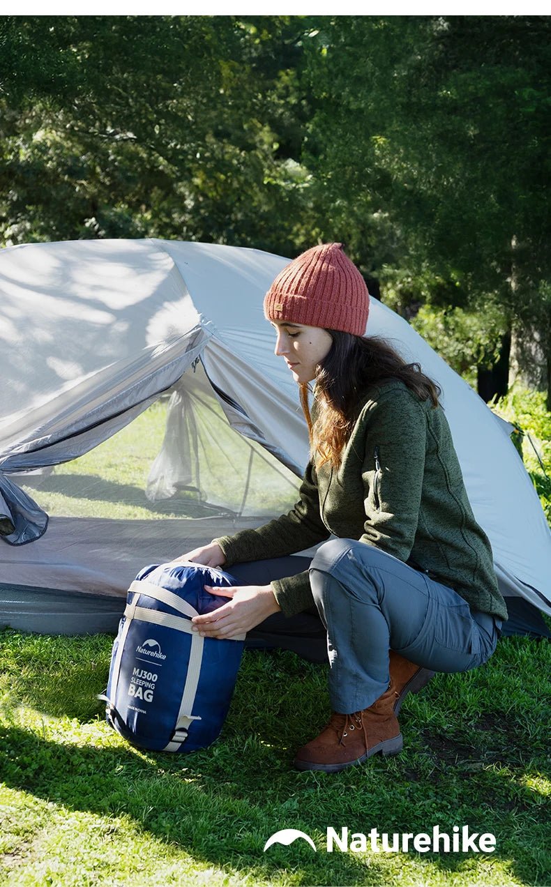 Naturehike Mummy Sleeping Bags MJ300/MJ600 Cotton Camping Adults Sleeping Bag Ultra Winter Warm Mummy Sleeping Bag Indoor - BSG