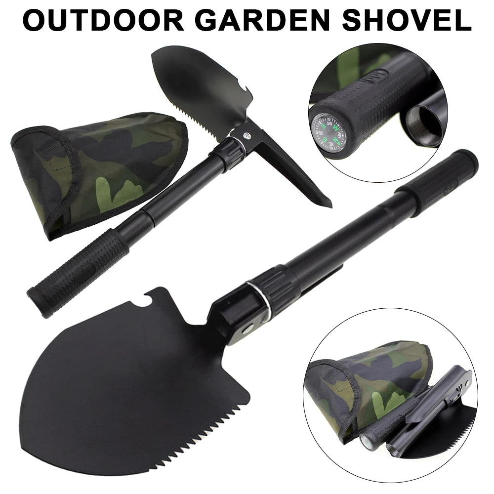 Outdoor Folding Garden & Camping Shovel Multitool