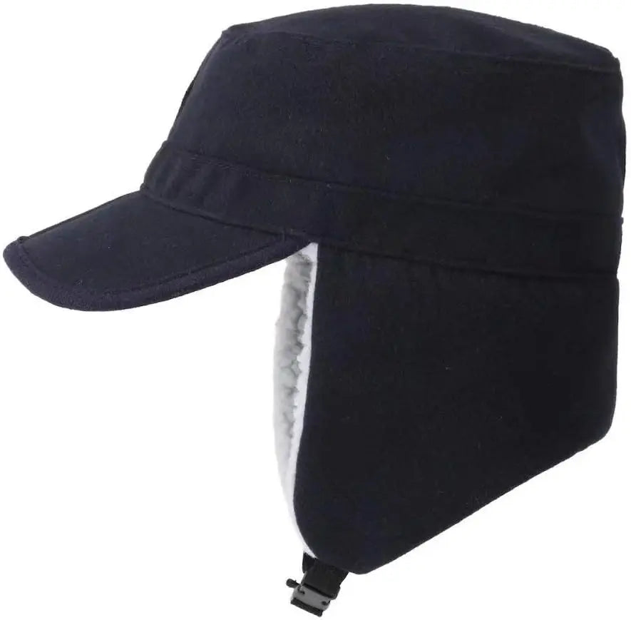 Men’s Winter Trapper Bomber Hat – Warm Cotton Earflap Hat with Chin Strap | BasicSurvivalGear.com