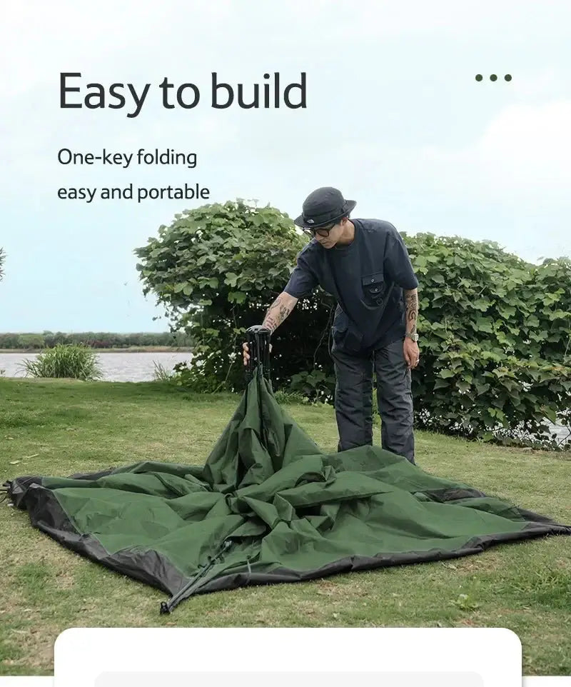 Naturehike Camping Automatic Tent One Touch Waterproof Roof Top Tents Double Door 3 Person Tent Outdoor Beach Fish Shelter Tent - BSG