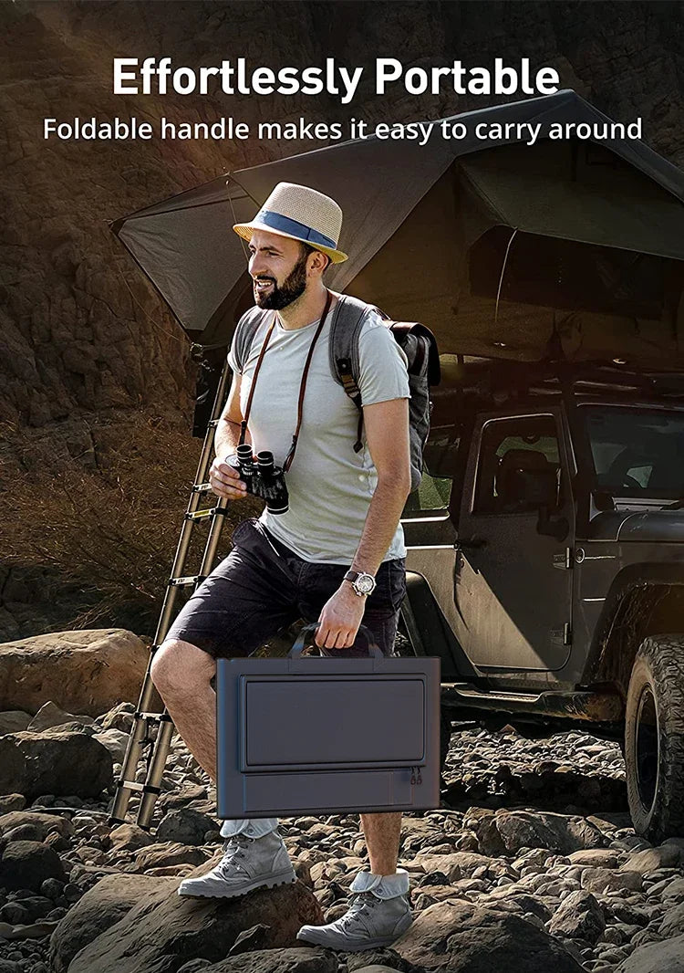 1000W Solar Panel Kit Complete Camping Foldable Solar Power Station Portable Generator Charger 18V for Car Boat Caravan Camp