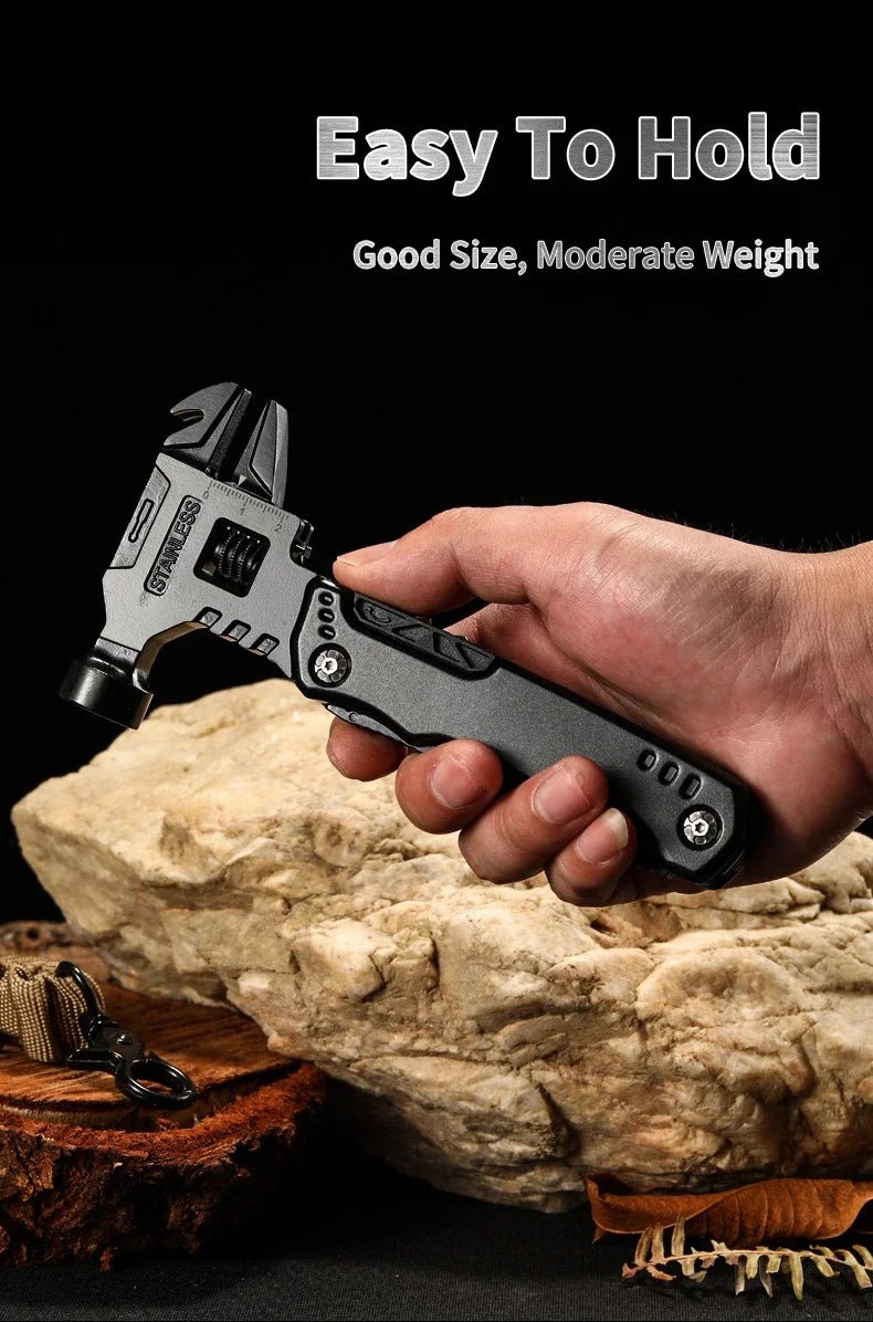 New Multifunctional Wrench Hammer Knife Pliers Outdoor Camping Survival Tool Labor Saving Tool Stainless Steel Multi - tool Knife - BSG