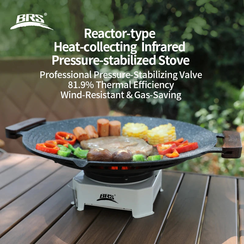 BRS-K007new stable pressure cartridge stove, an outdoor portable stove, camping infrared gas burner head