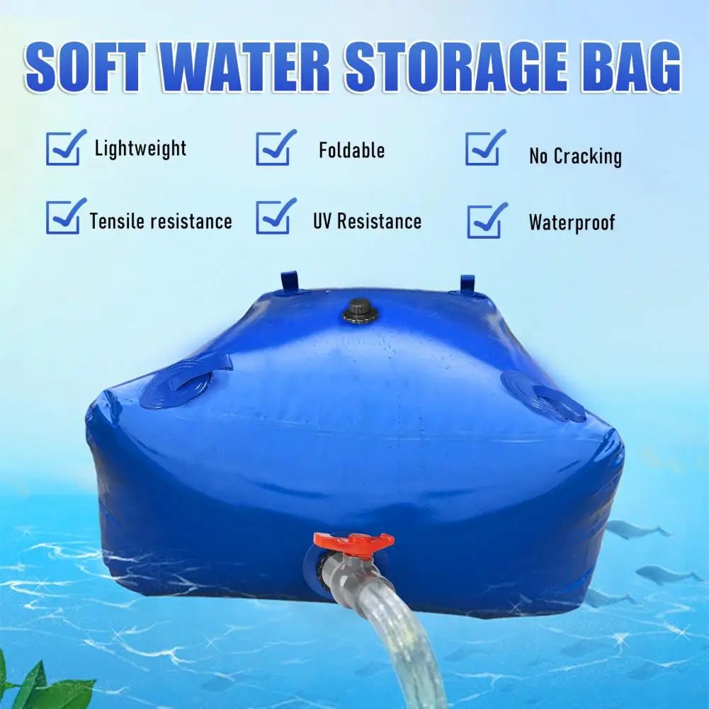 Large Capacity Water Storage Bladder 1000L Foldable Portable Water Tank Camping Garden Drought Resistance Collapsible - BSG