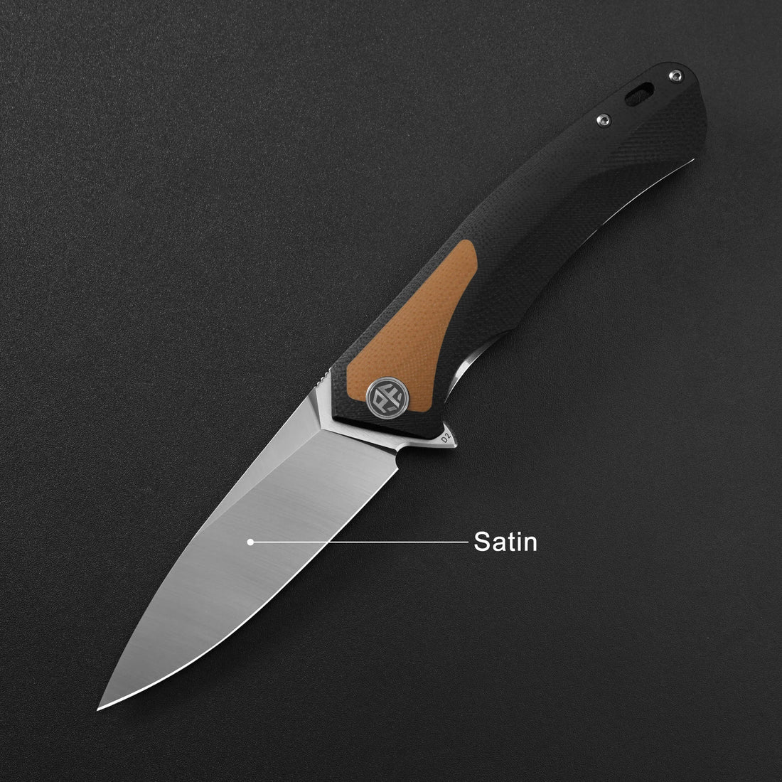 Petrified Fish PF838 Folding Knife Jackknife D2 Steel Outdoor Camping Hunting Hiking EDC Tool Ball Bearing G10 Handle Knives - BSG