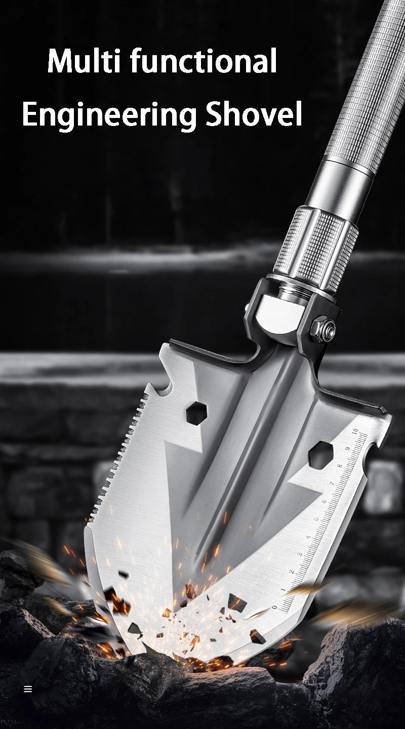 Multifunctional Folding Shovel Outdoor Vehicle Mounted Engineer Shovels Tourism Camping Survival Spade Garden Hand Tools