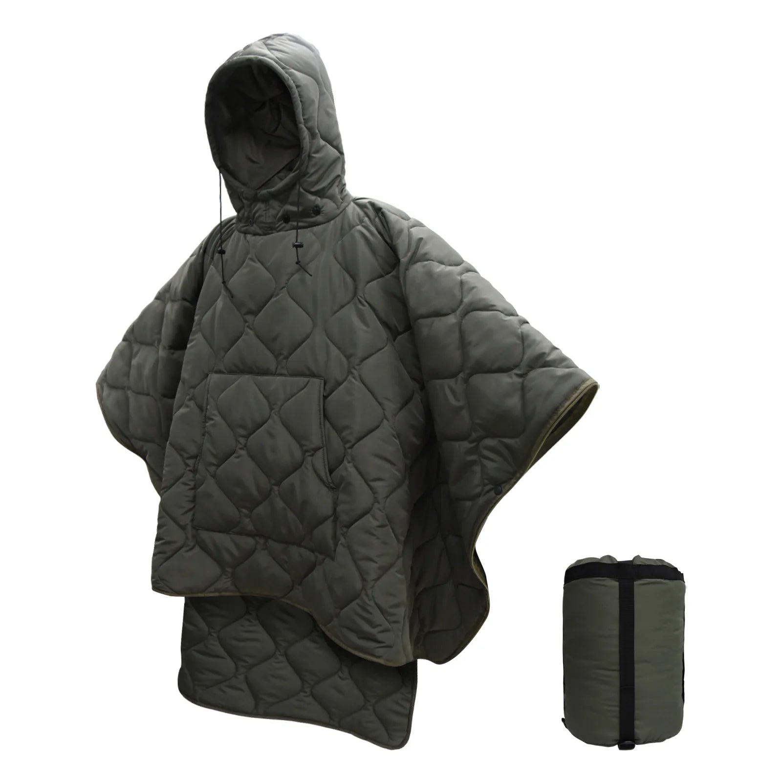 3-Season Waterproof Cotton Sleeping Bag – Multi-Use Poncho, Blanket & Outdoor Mat | BasicSurvivalGear.com