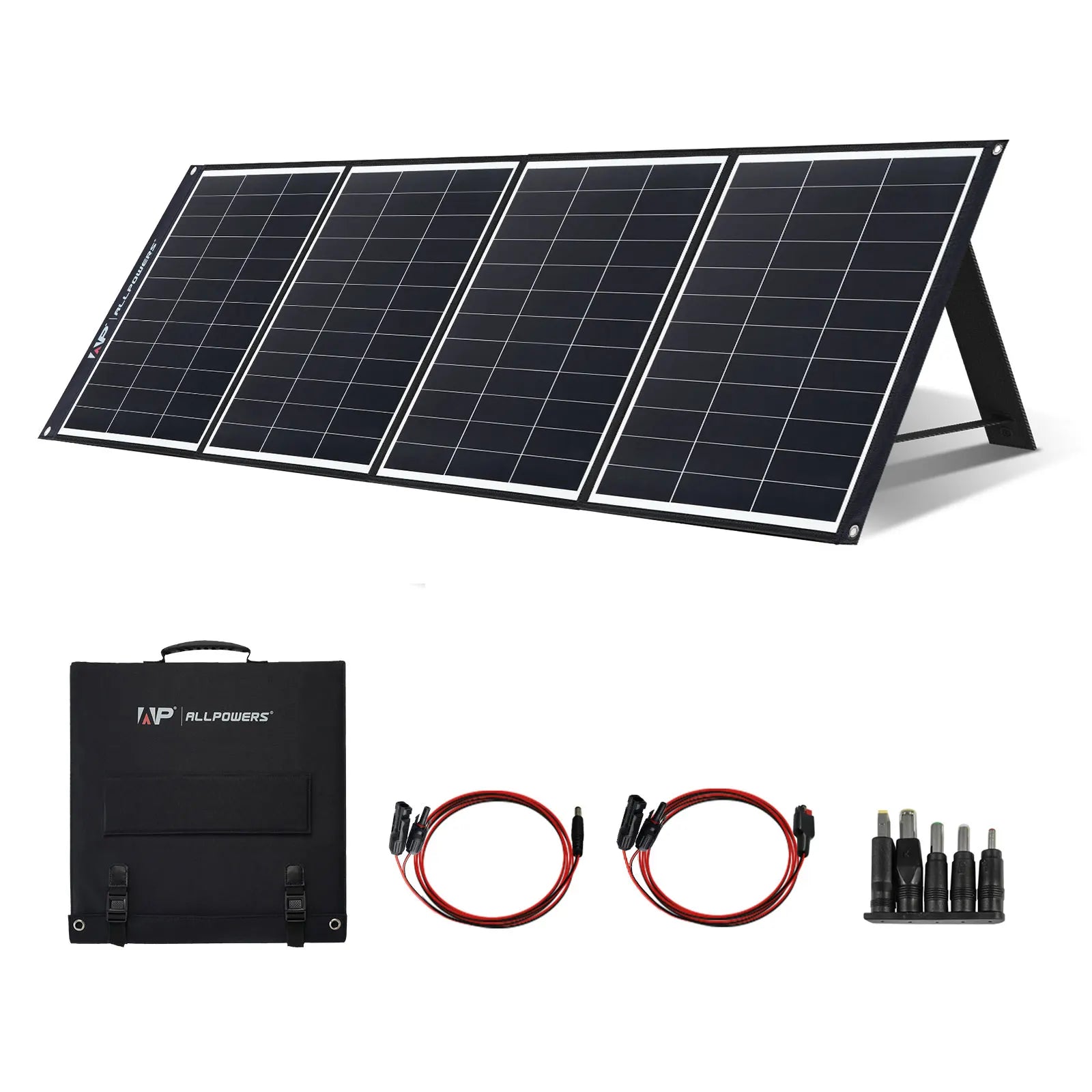 Generador solar ALLPOWERS R600 con panel solar (opcional), estación de energía portátil LiFePO4 de 600 W y 299 Wh con cargador solar para campamento