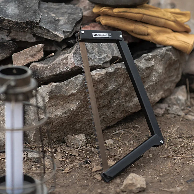 Quick-Folding Camping Hand Saw – High-Manganese Steel Blade with Aluminum Handle