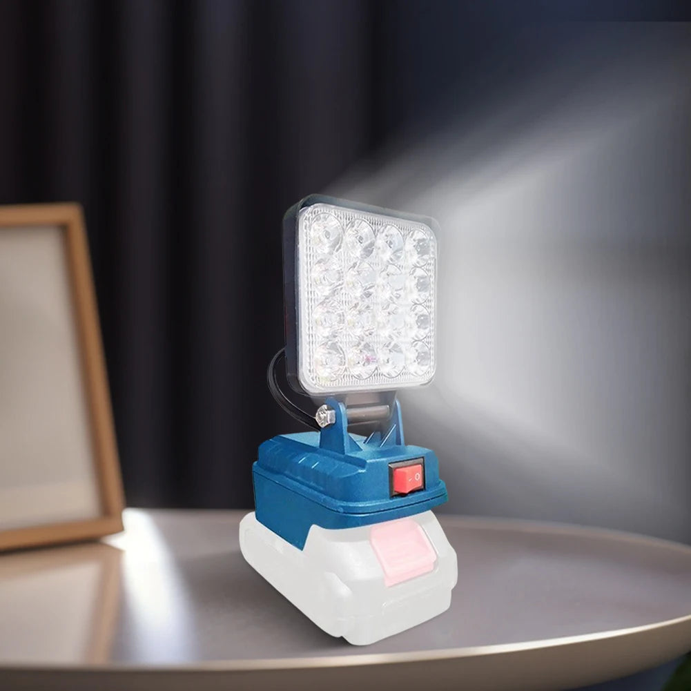 Rechargeable LED Work Light & Emergency Lantern – 6000 Lumens, Dual USB Charging, Waterproof Construction Light