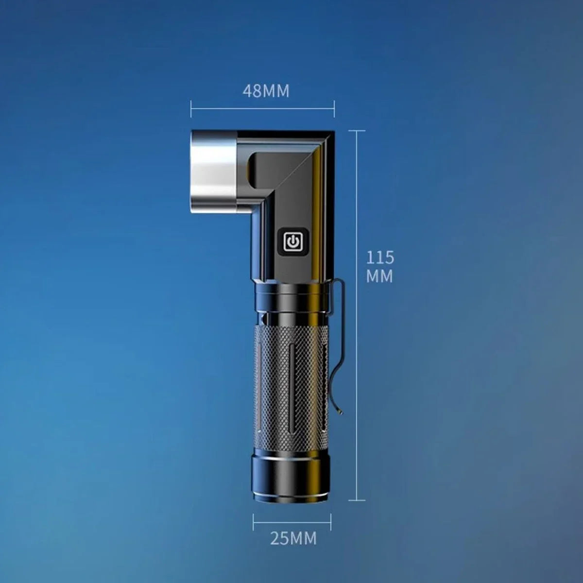 LED Flashlight USB Rechargeable Magnetic Work Light Camping Emergency Torch WaterproofAuto Repair Outdoor Tactical Super Bright