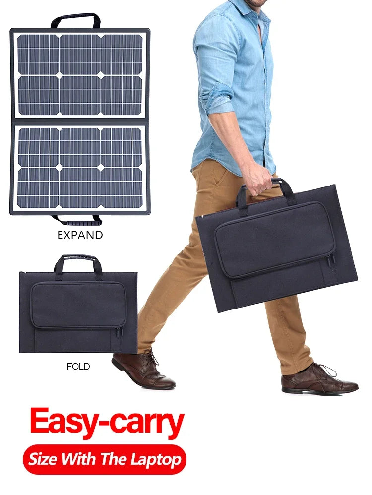 1000W Solar Panel Kit Complete Camping Foldable Solar Power Station Portable Generator Charger 18V for Car Boat Caravan Camp