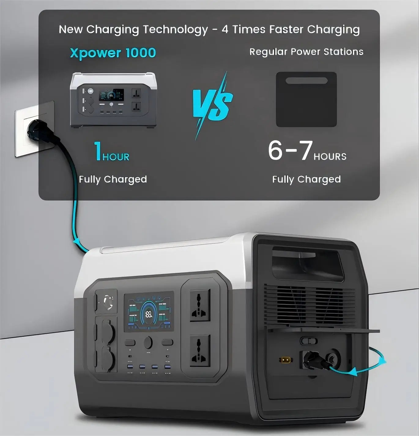 LiFePO4 Portable Power Station – 200W to 2600W Outdoor Emergency Generator