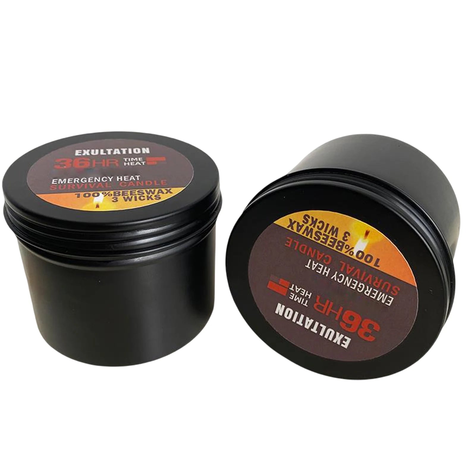 Emergency Survival Candle – 36-Hour Smokeless Portable Tin Candle (Model CLH@8) | BasicSurvivalGear.com