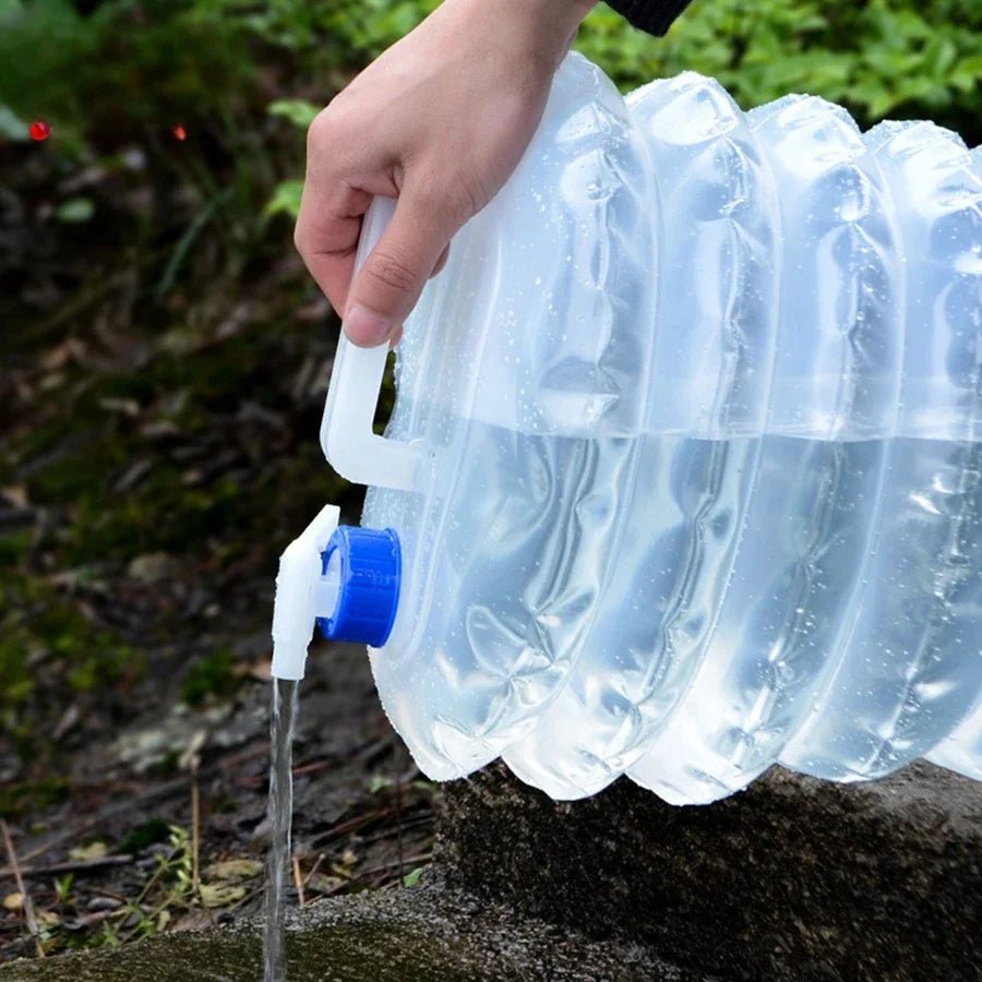 Outdoor Collapsible Bucket Foldable Water Bag Survival Water Storage Portable Water Carrier Container Camp camping equipment - BSG