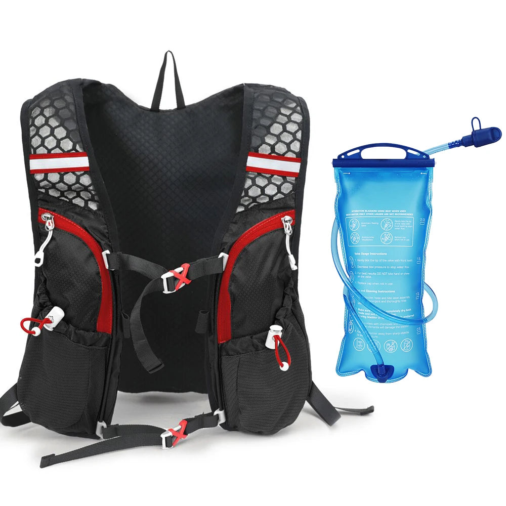 Hydration Pack Backpack with 2L Water Bladder Super Lightweight Breathable Hydration Vest For Outdoors Running Cycling Climbing