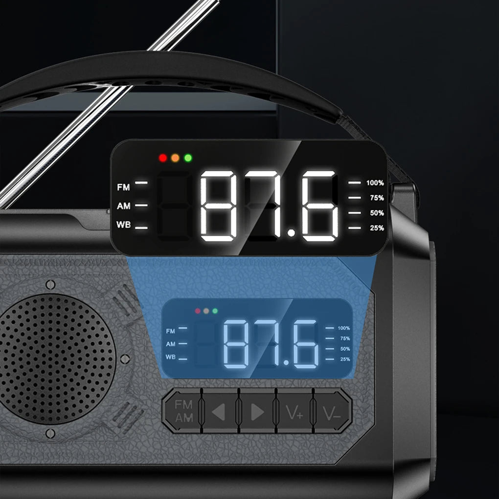 Portable AM/FM Emergency Radio – Battery-Powered Compact Radio for Home, Travel & Preparedness