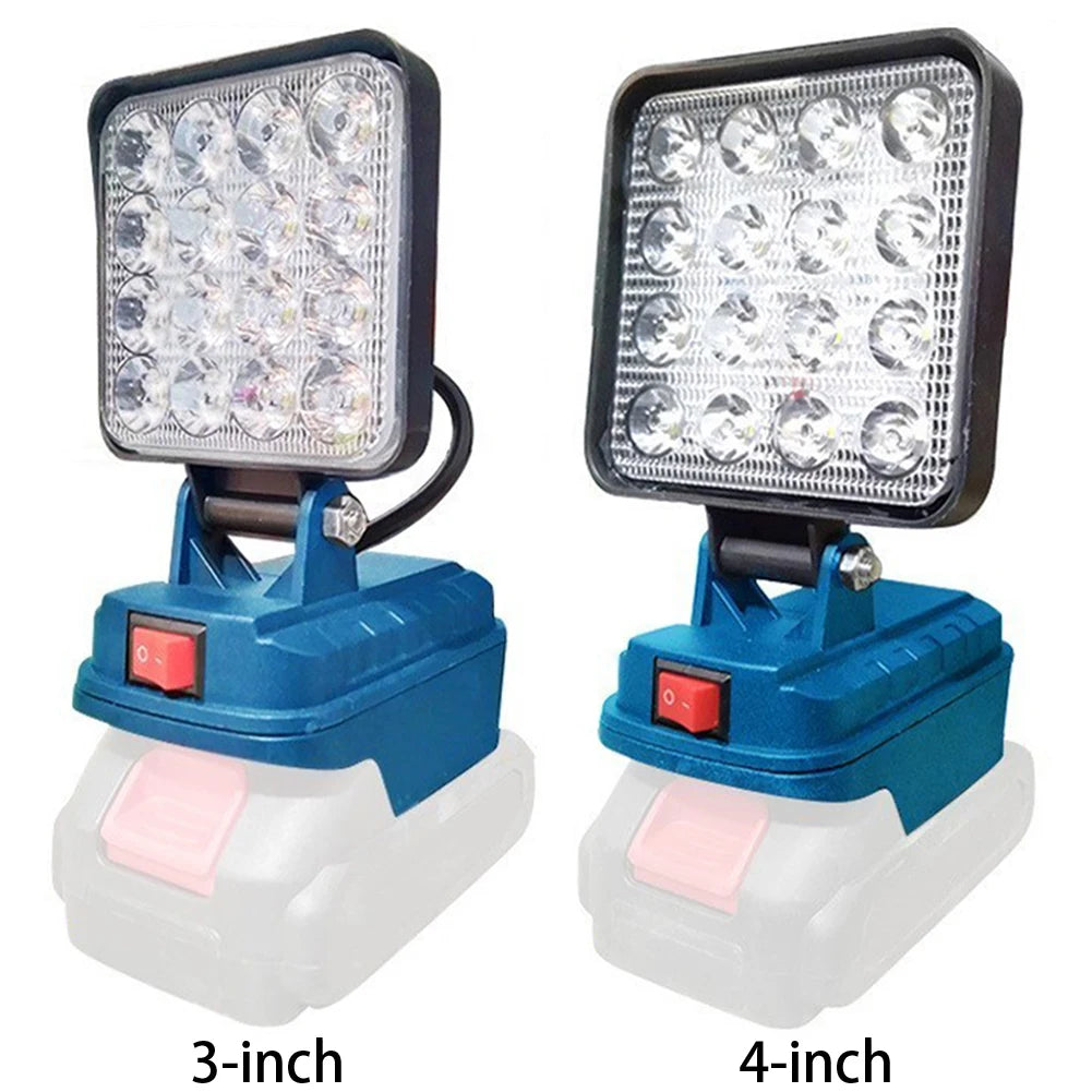 Rechargeable LED Work Light & Emergency Lantern – 6000 Lumens, Dual USB Charging, Waterproof Construction Light
