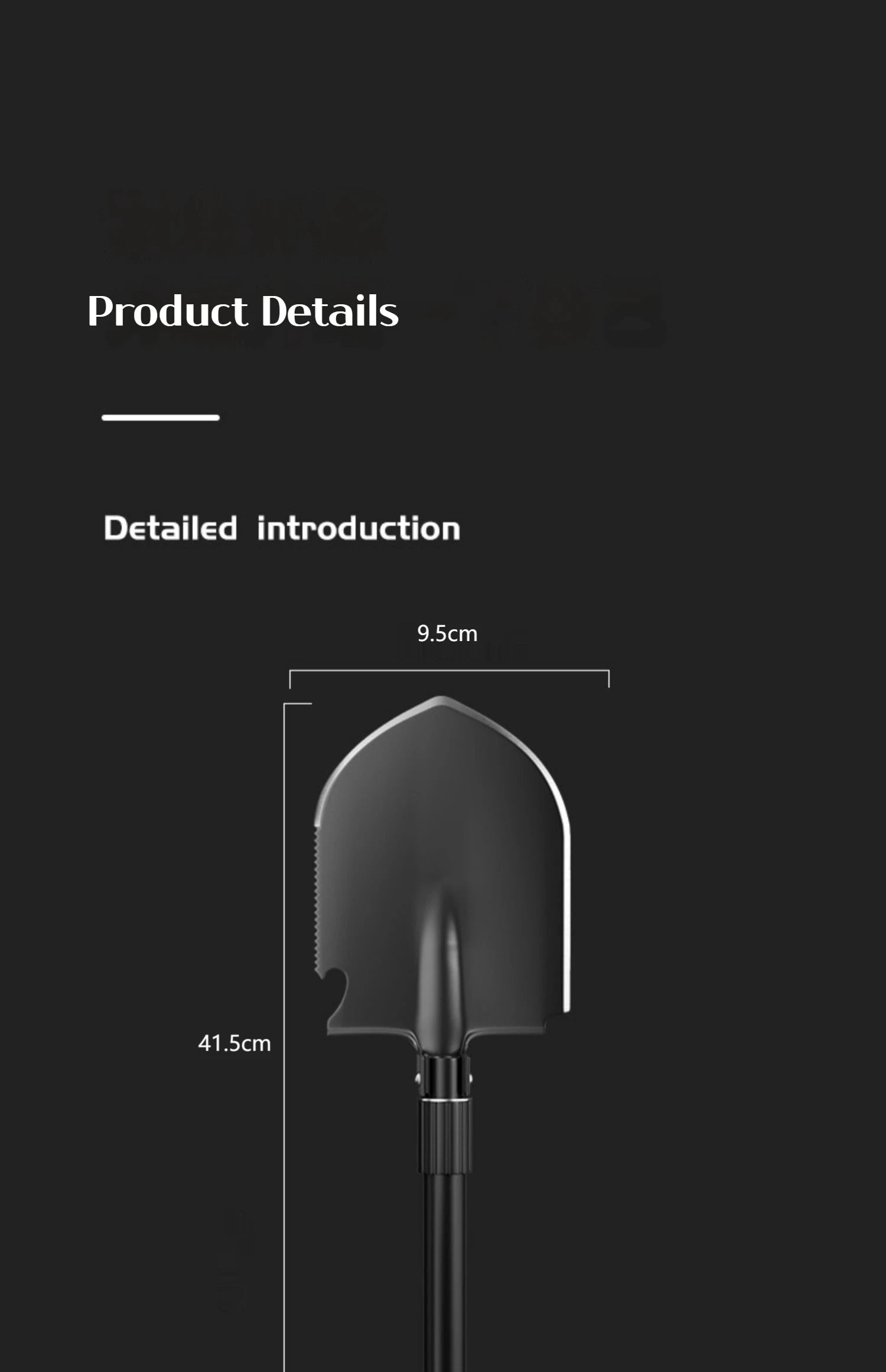 3-in-1 Camping & Survival Shovel – Shovel, Pickaxe, and Hoe