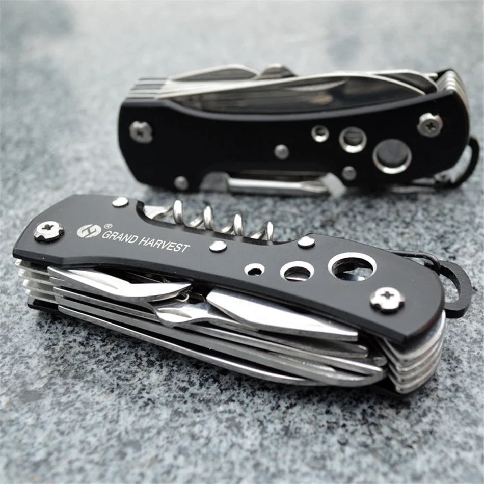11-in-1 Multitool Folding Survival Knife – Outdoor Camping & Hunting Gear