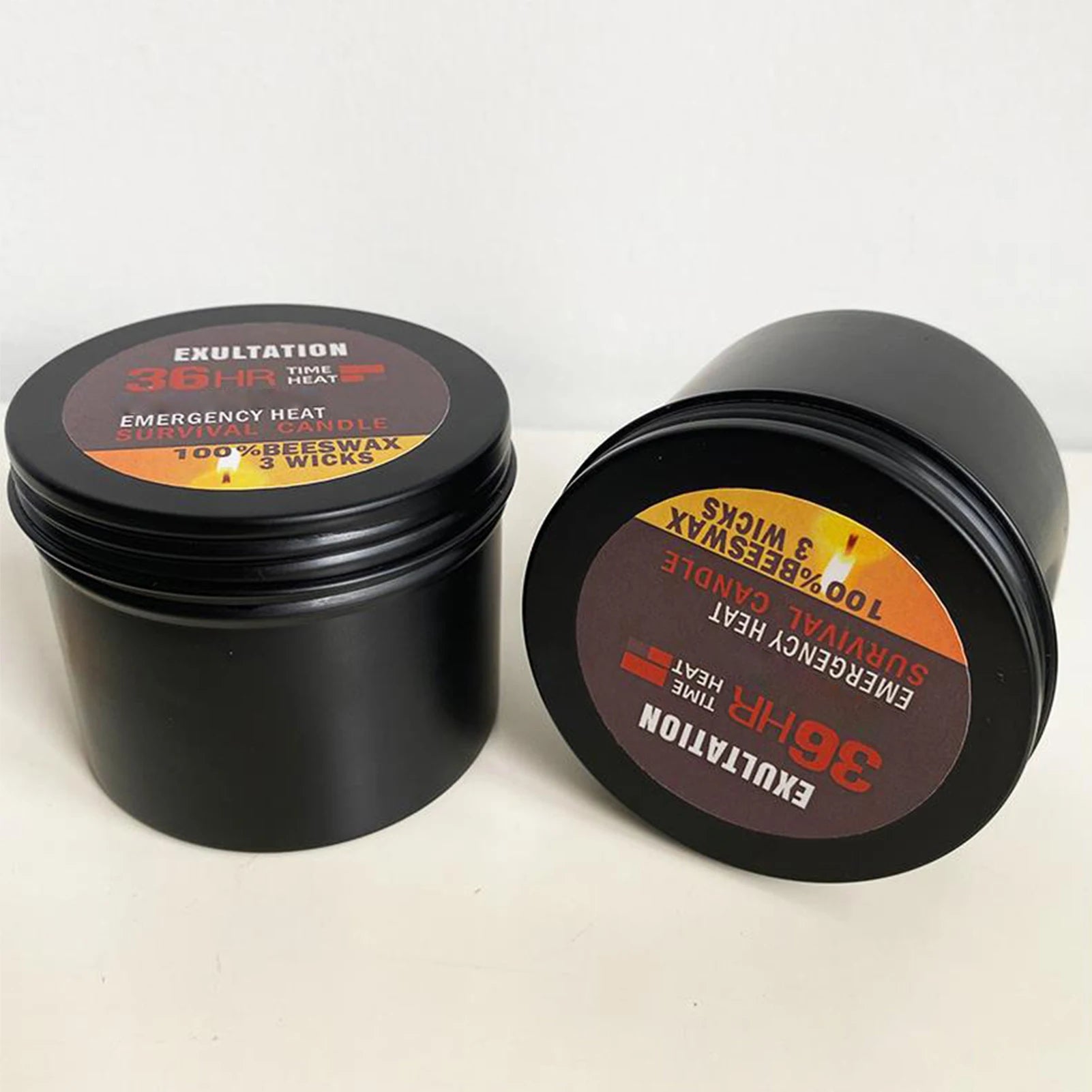 Emergency Survival Candle – 36-Hour Smokeless Portable Tin Candle (Model CLH@8) | BasicSurvivalGear.com