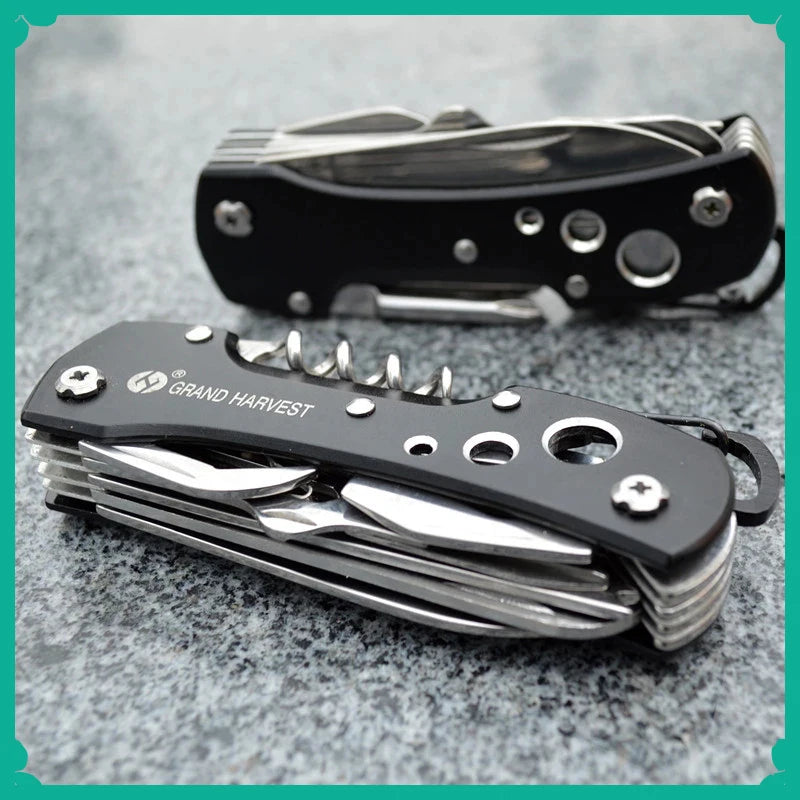 11-in-1 Multitool Folding Survival Knife – Outdoor Camping & Hunting Gear