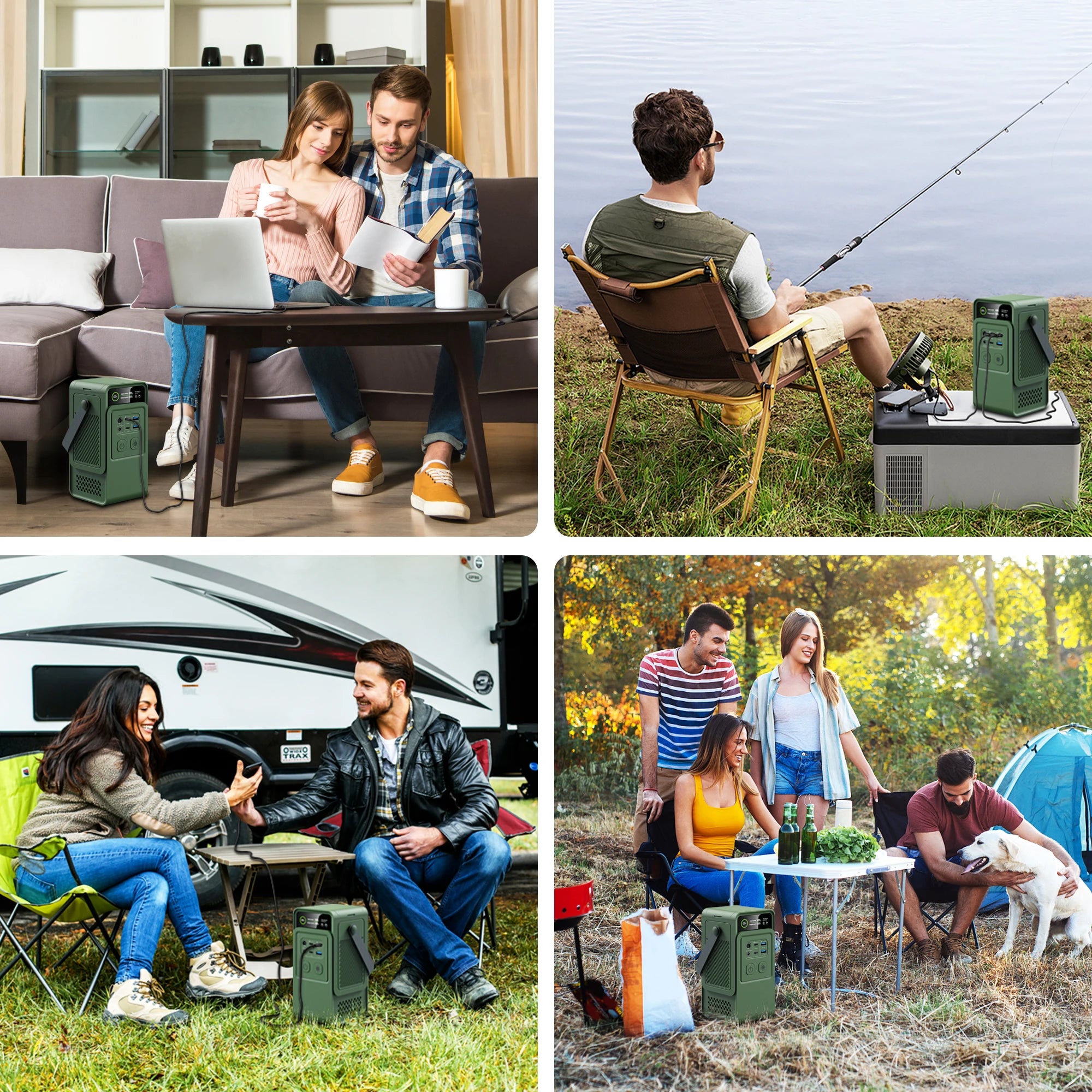 CTOLITY AP200L 192WH Portable Power Station PowerBank 200W 60000mAh LiFePo4 Batteries Solar Generator Camping Backup Power