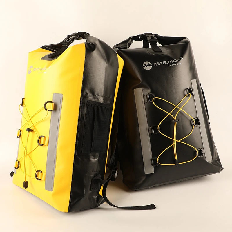 30L Waterproof Dual-Compartment Backpack – Heavy-Duty PVC Outdoor Survival Pack | BasicSurvivalGear.com