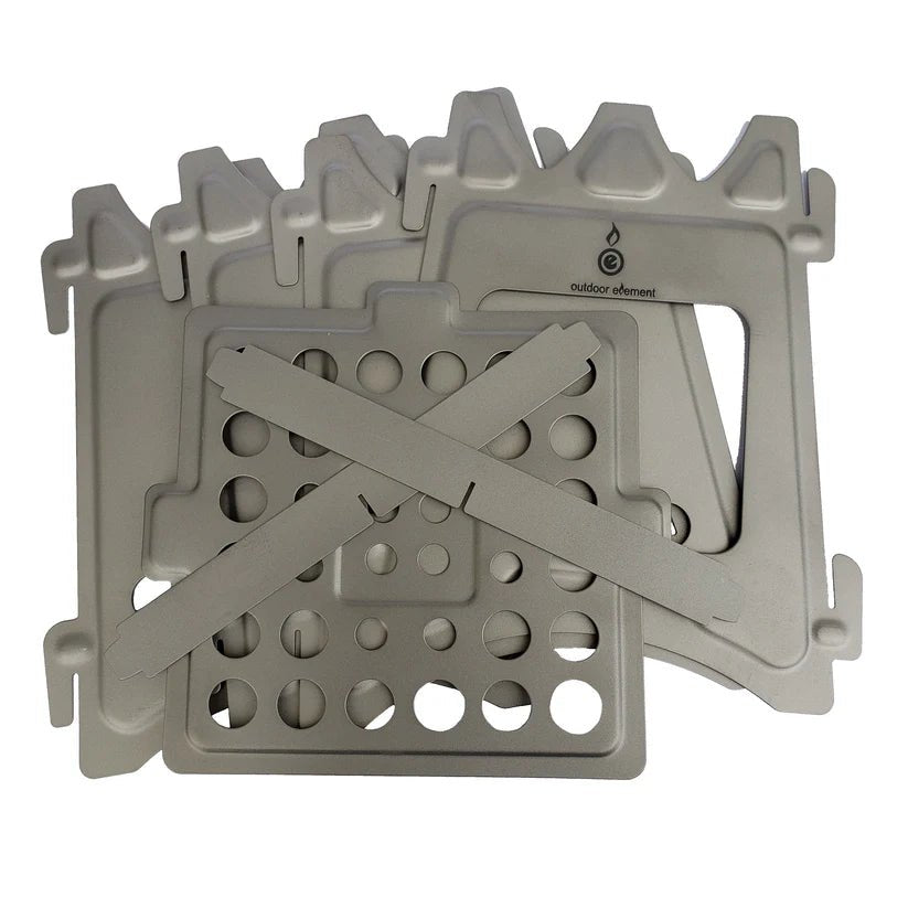 Titanium Windproof Collapsible Stove (Ultralight Pack - Flat Bio Stove) - BSG