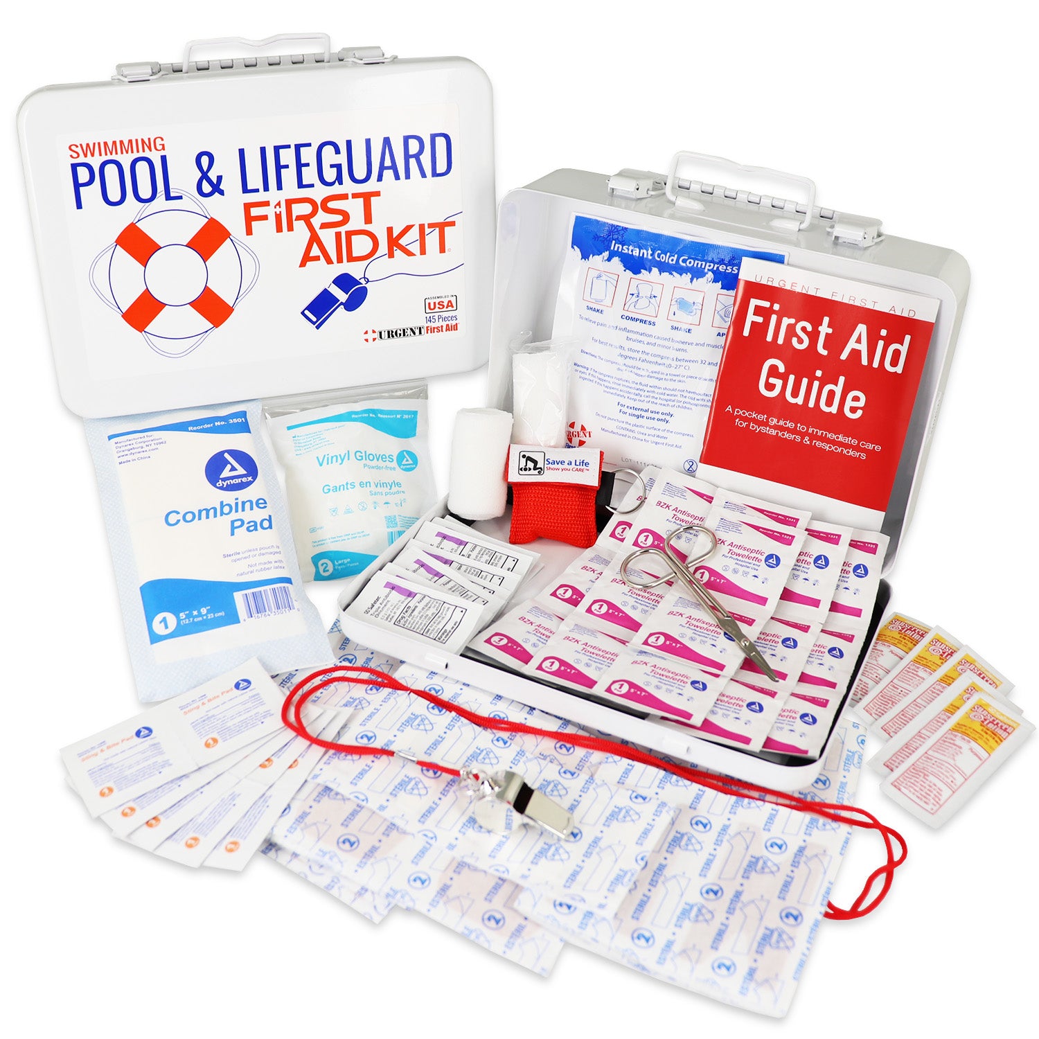Swimming Pool & Lifeguard First Aid Kit - Metal