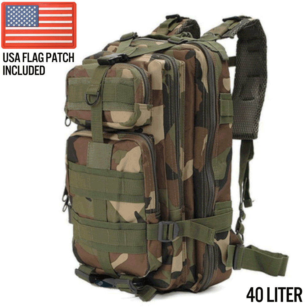 XG - MB40 – Large Tactical Backpack Survival Assault Bag 40 Liter - BSG
