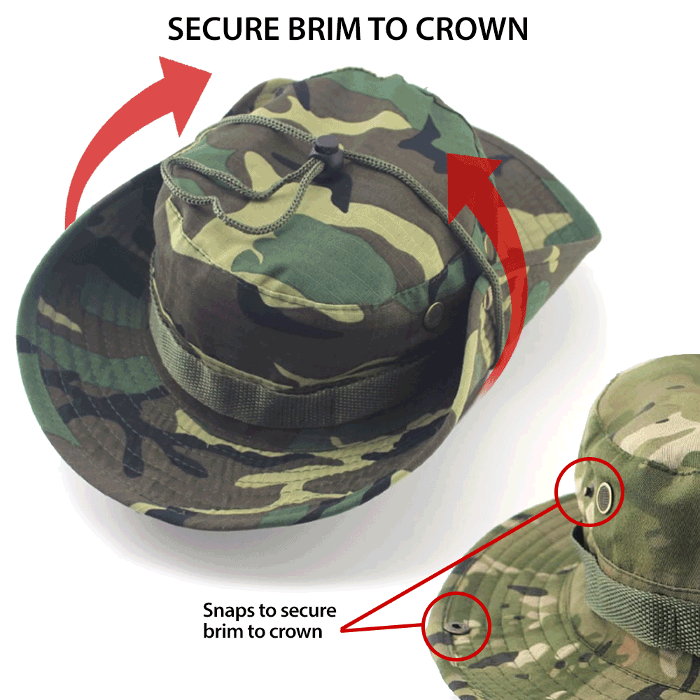 Military Wide - Brim Boonie Bucket Hat – Ripstop, Vented (XG - BH1) - BSG
