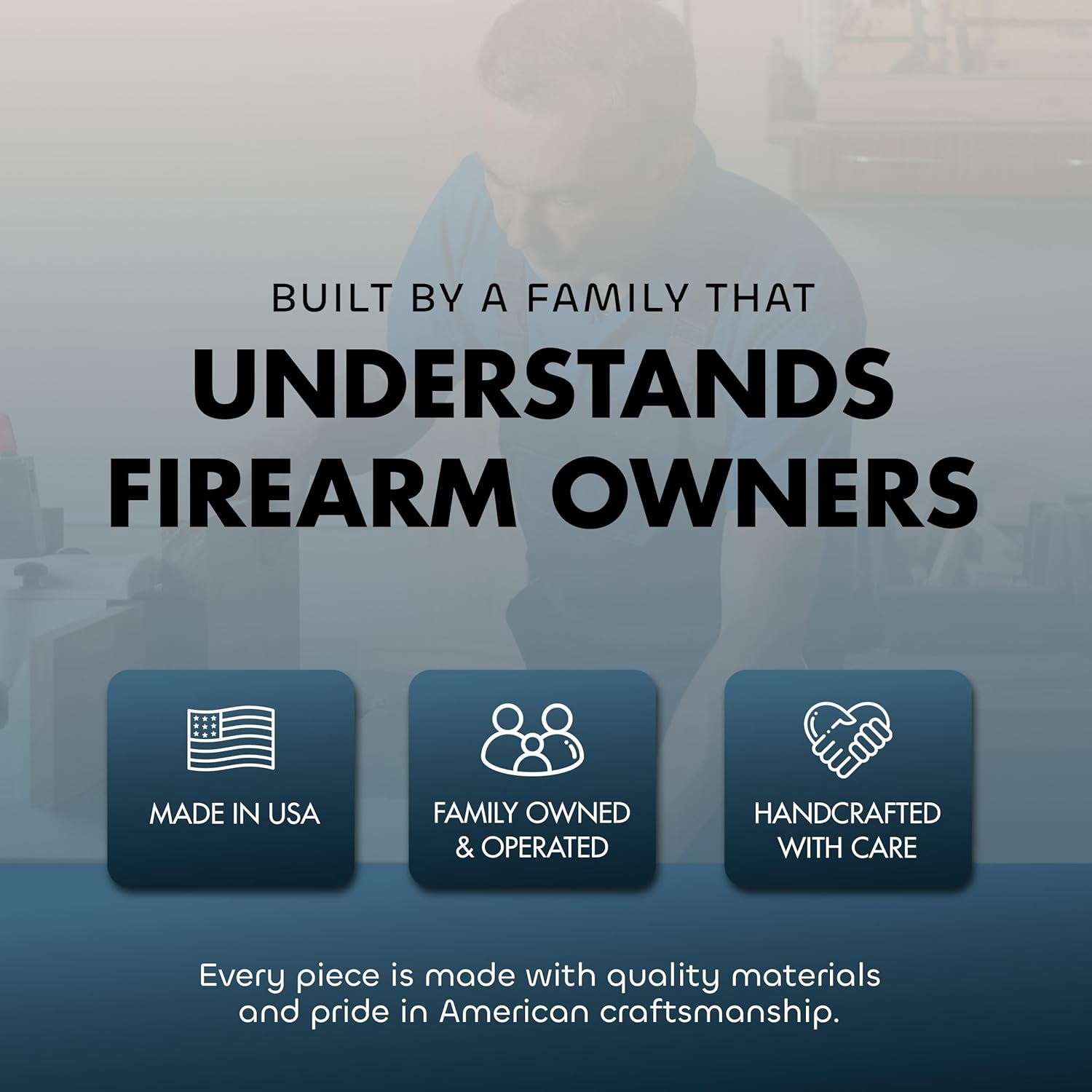 Handcrafted Wooden Black Picture Frame Hidden Firearm Storage For Home