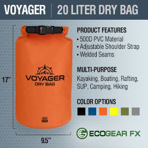 Heavy - Duty Waterproof Dry Bag – Voyager Gear for Kayaking, Camping & Travel - BSG
