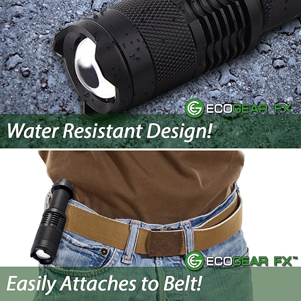 EDC Tactical Flashlight – Zoomable LED with Strobe (E300) - BSG